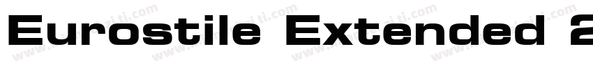 Eurostile Extended 2 Regular字体转换